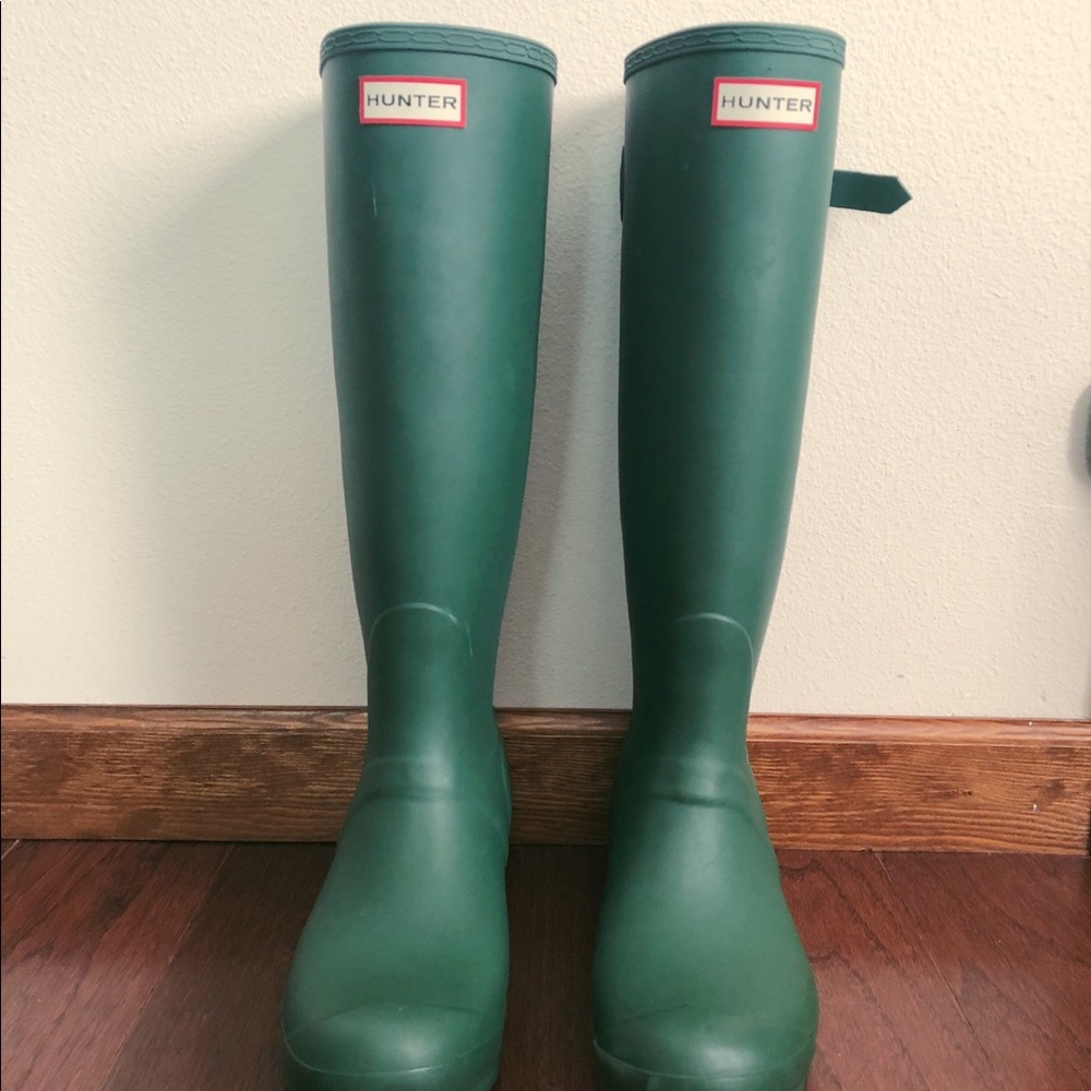 Original tall Hunter rain boots